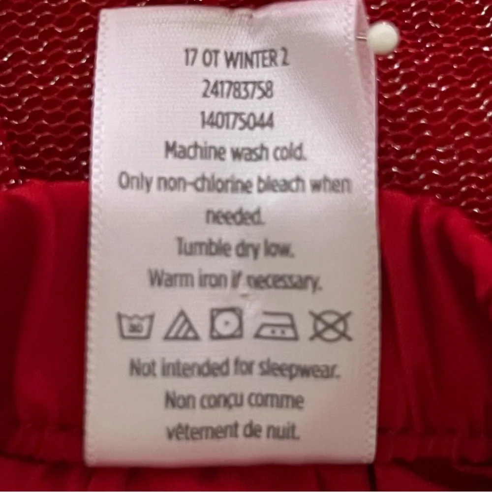 GYMBOREE SKIRT, Girls Size 10, Red Sparkly Tutu Skirt w/ Lining & Elastic Waist.
